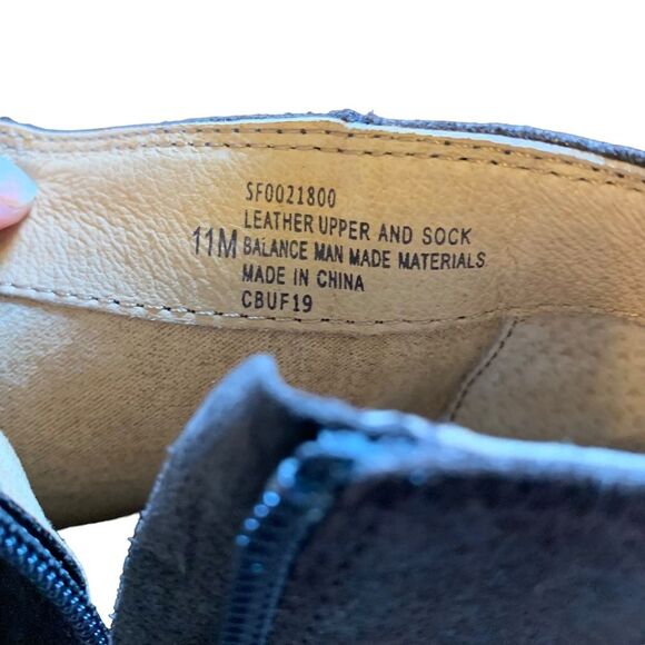 Söfft Dark Brown Espresso Tilton Women's Leather Heeled Booties Size 11 - Picture 13 of 13